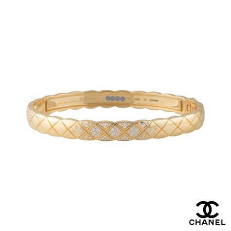 yellow gold diamond chanel bracelet|new Chanel gold bracelet.